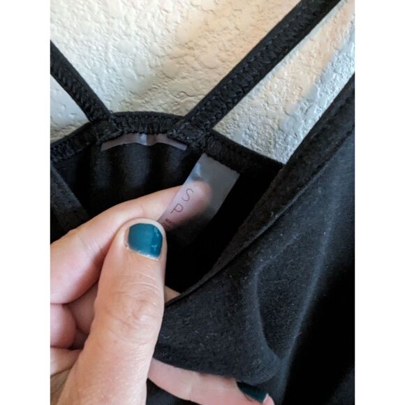 Calia by Carrie Underwood Womens Sz S Strappy Spaghetti Strap Tank Top Black - Picture 2 of 3